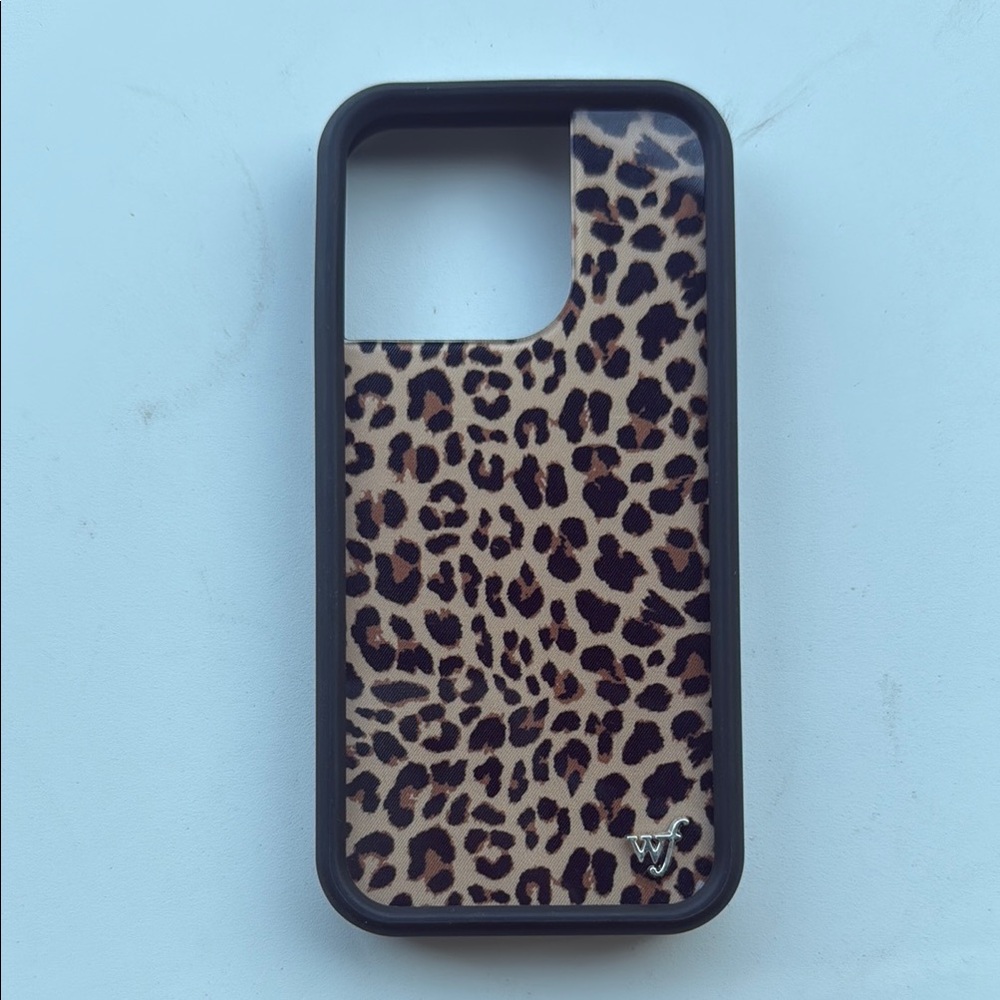 Wildflowers Brown and Black Leopard Print 16 Pro Phone Case